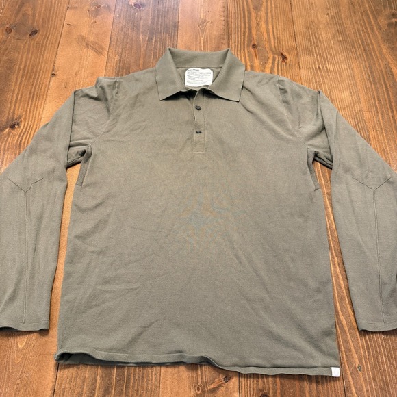 MINISTRY OF SUPPLY Atlas Polo Sweater Vapor Green Mens XL Knit Preppy